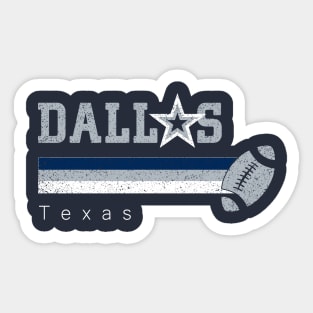 Vintage Dallas Football Retro Texas At Sunday Gameday Sticker